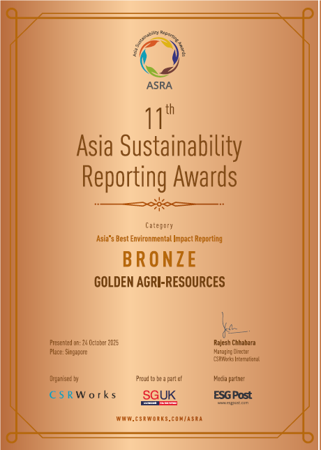 Asia Sustainability Reporting Awards (ASRA) 2025 in Singapore.